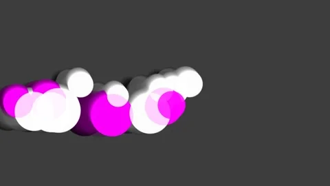Pink and white bokeh circles moving dynamically on gray background, abstrac.. 스톡 동영상 341679474