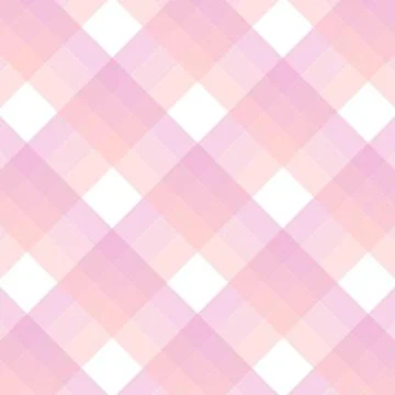 Pink and white checkered pattern fabric texture background 库存插图