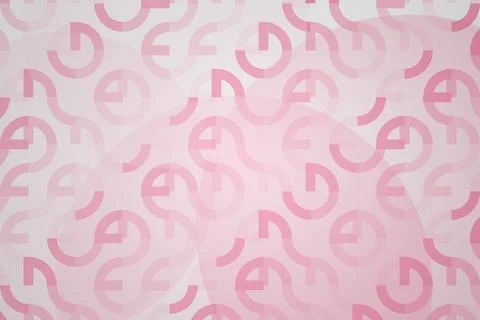 Pink and white circular pattern on soft fabric background Stock Photos