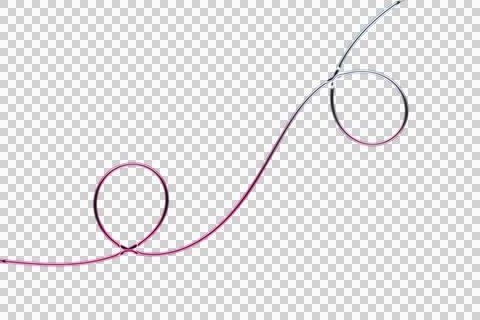 Pink and white concentric circles with black and white geometric shapes Stock Illustration