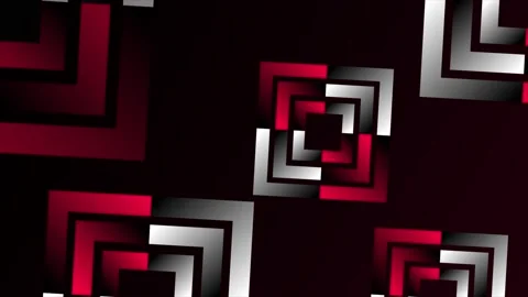 Pink and white gradient rotating square element background Stock Footage 204731076