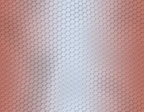 Pink and white gradient snake skin pattern, round scale 库存插图