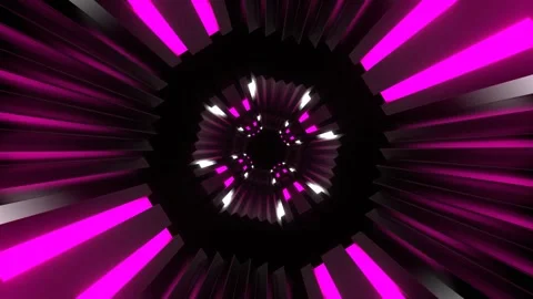 Pink and White Neons Reverse Movement Tunnel Background VJ Loop in 4K Stock Footage 317454124