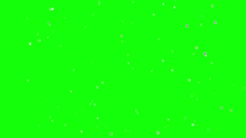 Pink and white particles falling on green chromakey background Stock Footage 303180281