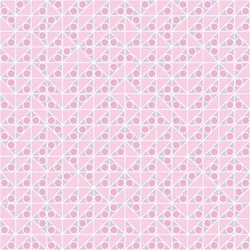 Pink and white seamless repeat pattern design, geometric abstract background Illustrazione stock