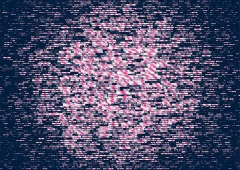 Pink and white small stripes minimal abstract geometric background 스톡 일러스트