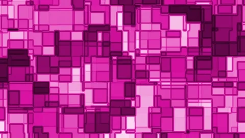 Pink and white squares, overlapping and creating a pattern. Stock Footage 297550676