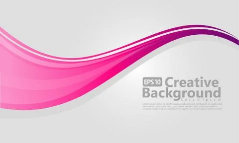 Pink and White wavy background Stock Illustration