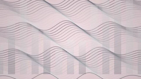 Pink and white wavy pattern on fabric background Stock Illustration