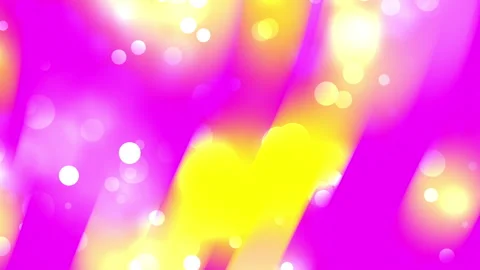 Pink and yellow gradient background with bright bokeh circles Video stock 293775513