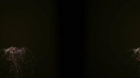 Pink and yellow splashes on two sides of the black background. Stock Footage 131160350