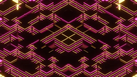 Pink and Yellow Square Colored Strobe Background VJ Loop in 4K Stock Footage 315895174