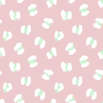 Pink Animal Leopard Seamless Pattern Background Stock Illustration