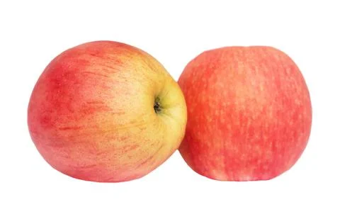 Pink apples isolated Stock Photos
