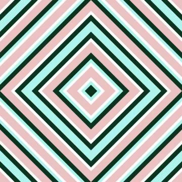 Pink Argyle Diagonal Stripes seamless pattern background Stock Illustration