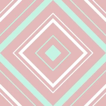 Pink Argyle Diagonal Stripes seamless pattern background Stock Illustration