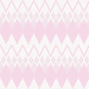 Pink Argyle Knitting Seamless Pattern Design Illustrazione stock