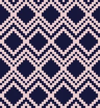 Pink Argyle Seamless Pattern Background Stock Illustration