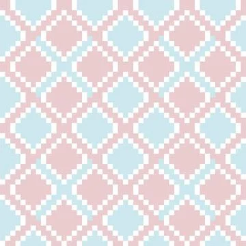 Pink Argyle Seamless Pattern Background Stock Illustration