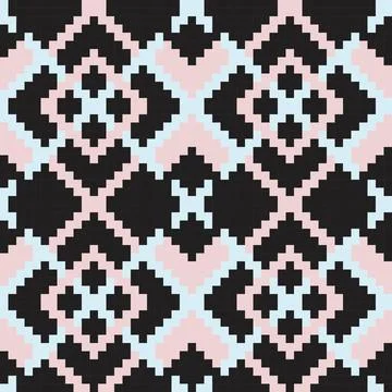 Pink Argyle Seamless Pattern Background Illustrazione stock