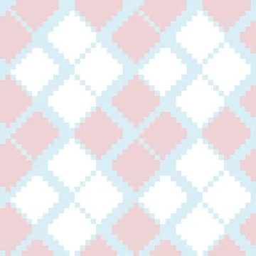 Pink Argyle Seamless Pattern Background Illustrazione stock