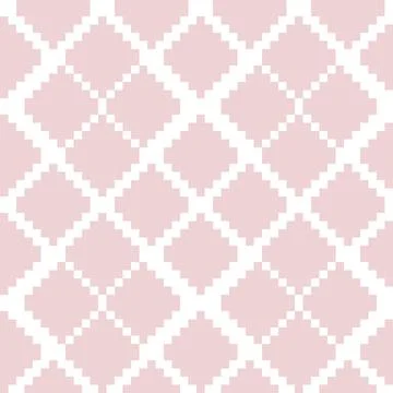 Pink Argyle Seamless Pattern Background Stock Illustration