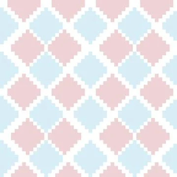 Pink Argyle Seamless Pattern Background Illustrazione stock