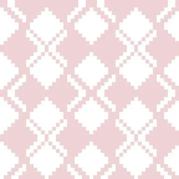 Pink Argyle Seamless Pattern Background Illustrazione stock