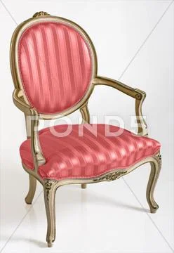 Pink armchair Stock Photos