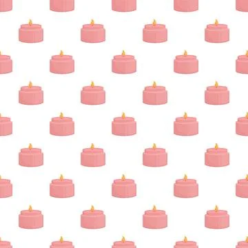Pink aroma therapy candle pattern for relaxation 스톡 일러스트
