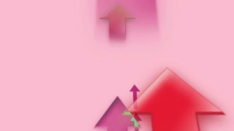 Pink Arrow Stock Footage 327400770