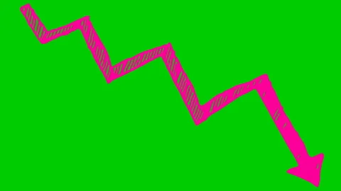 Pink arrow green Stock Footage 196237181