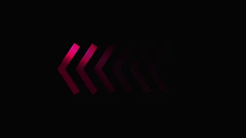 Pink Arrows Motion Graphic Background with Subtle Zoom Effect and Dark Backdr Stock Footage 340940989