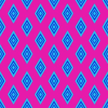 Pink asian geometric fabric pattern Stock Illustration