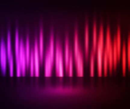 Pink aurora backdrop Stock Illustration