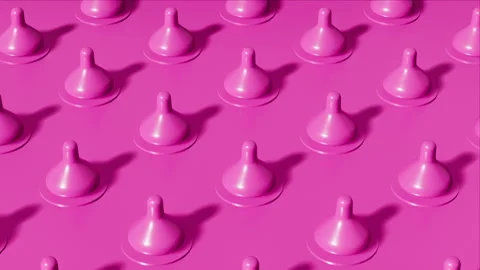 Pink baby bottle caps loop 스톡 동영상 265249222