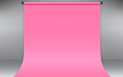 Pink backdrop in the studio room Illustrazione stock