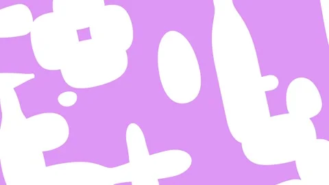 Pink background with abstract shaping white figures, wallpaper with smooth .. Stock Footage 314042951