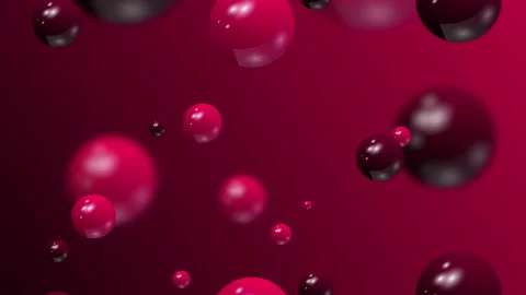 Pink background with balls design in 4k video. Stockbeeldmateriaal 155145328