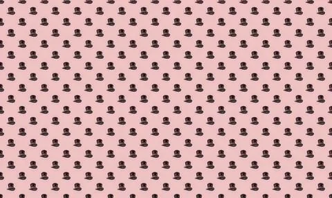 Pink background with black and white panda pattern design 스톡 일러스트