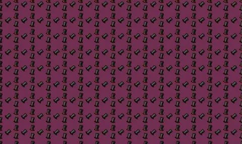 Pink background with black exclamation mark pattern Stock Illustration