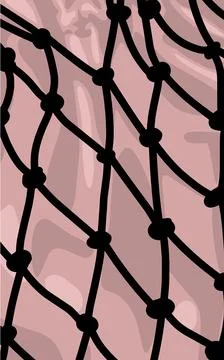 A pink background with a black net abstract. Pink black fabric texture  Stock Illustration