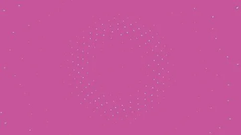 Pink background with blue halftone dot circle pattern 스톡 일러스트