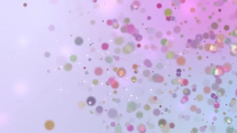 Pink background with blurred multicolored particles Stock Footage 147326972