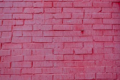 Pink background of brick wall texture Stock Photos