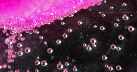 Pink background with bubbling bubbles 스톡 동영상 145177893