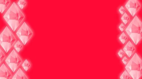 Pink background with crystals Stock Illustration