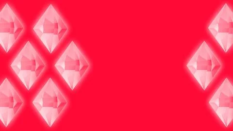 Pink background with crystals Stock Illustration