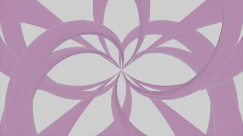 Pink background. Design.Bright large flower petals in animation rotate in Stock Footage 201819238