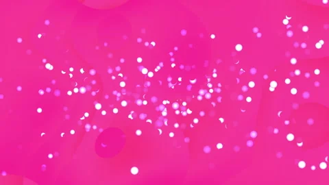 Pink background features bright white glowing circles scattered throughout. Stock Footage 308786303